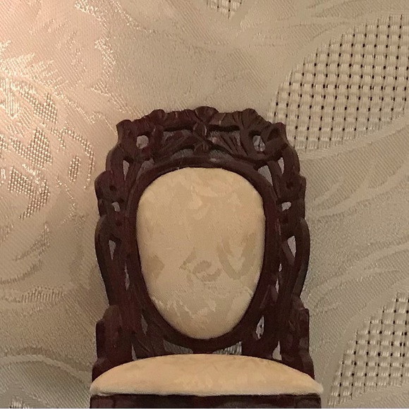 Dollhouse Miniature Victorian Belter style Side Chair 1:12 Scale - Picture 6 of 7